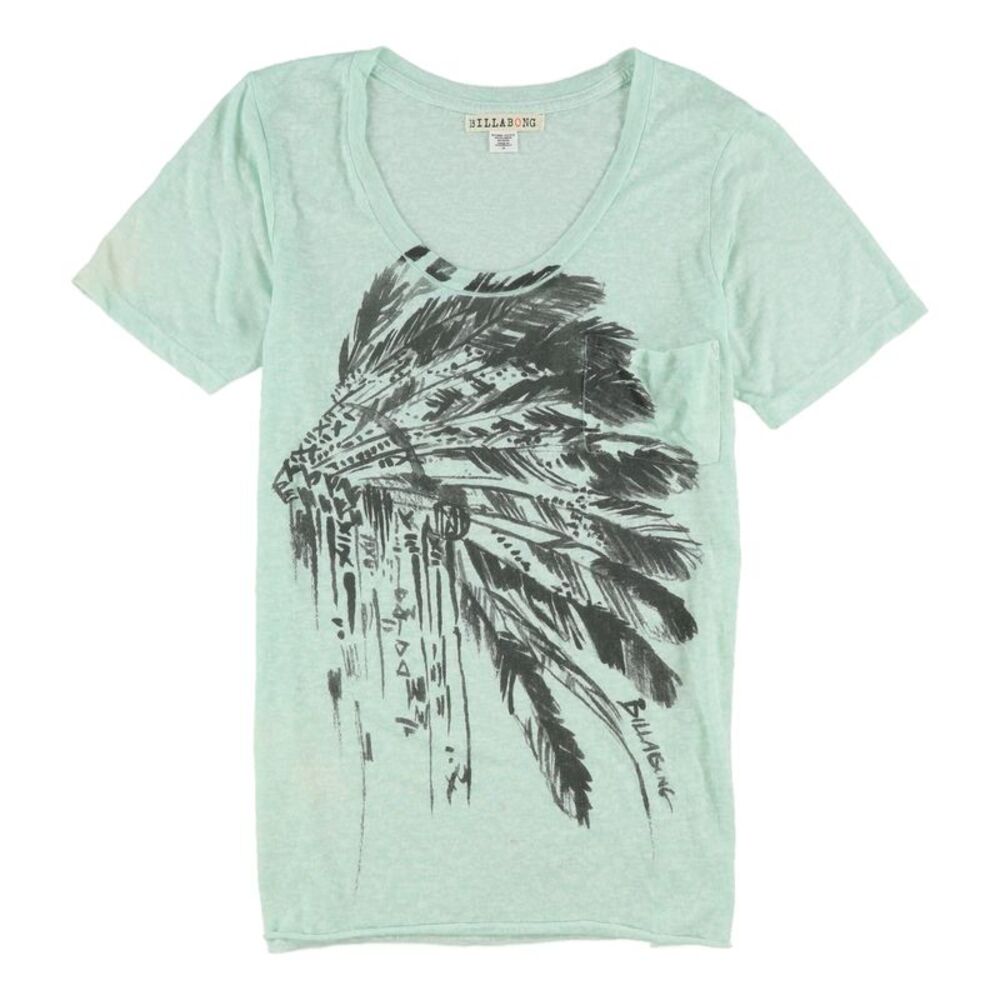 Billabong Womens Feather Graphic T-Shirt, NWT